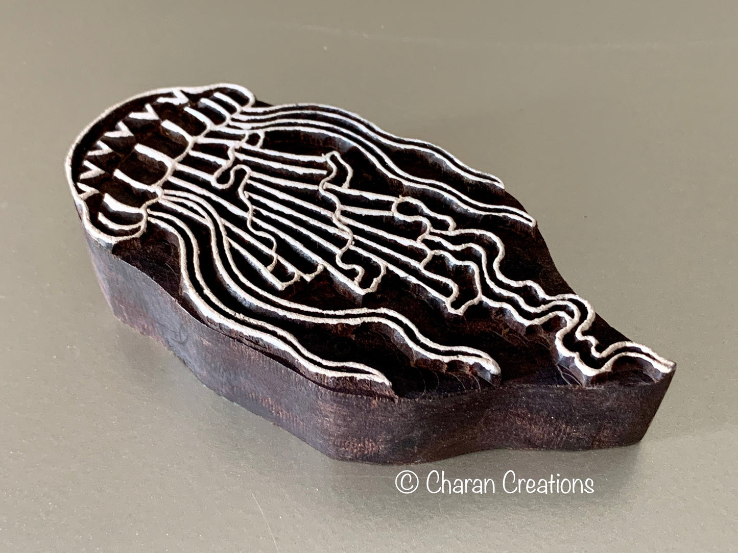 JELLYFISH Wood Block Stamp for Pottery/Printing/Soaps/Leather