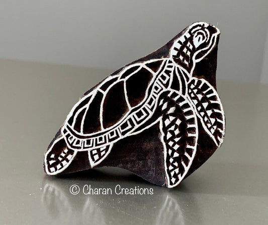 SEA TURTLE Wood Block Stamp for Pottery/Printing