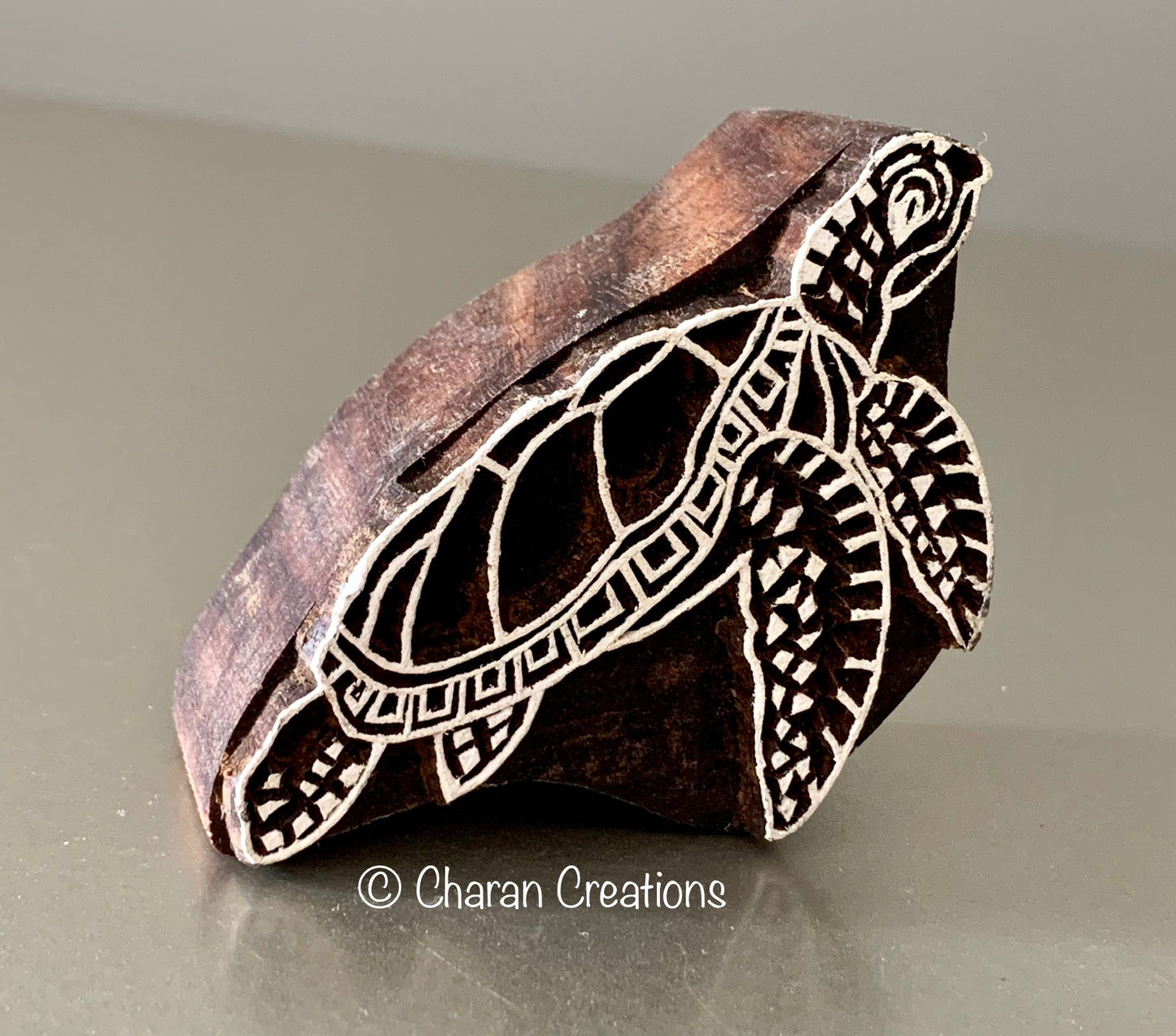 SEA TURTLE Wood Block Stamp for Pottery/Printing