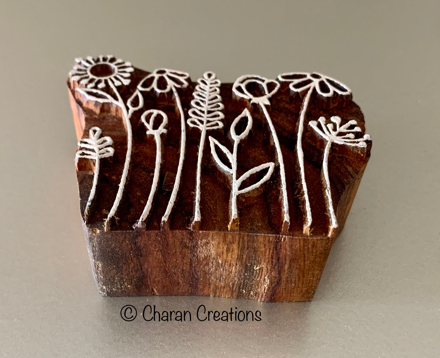 WILD PLANTS Wood Block Stamp for Pottery/Printing