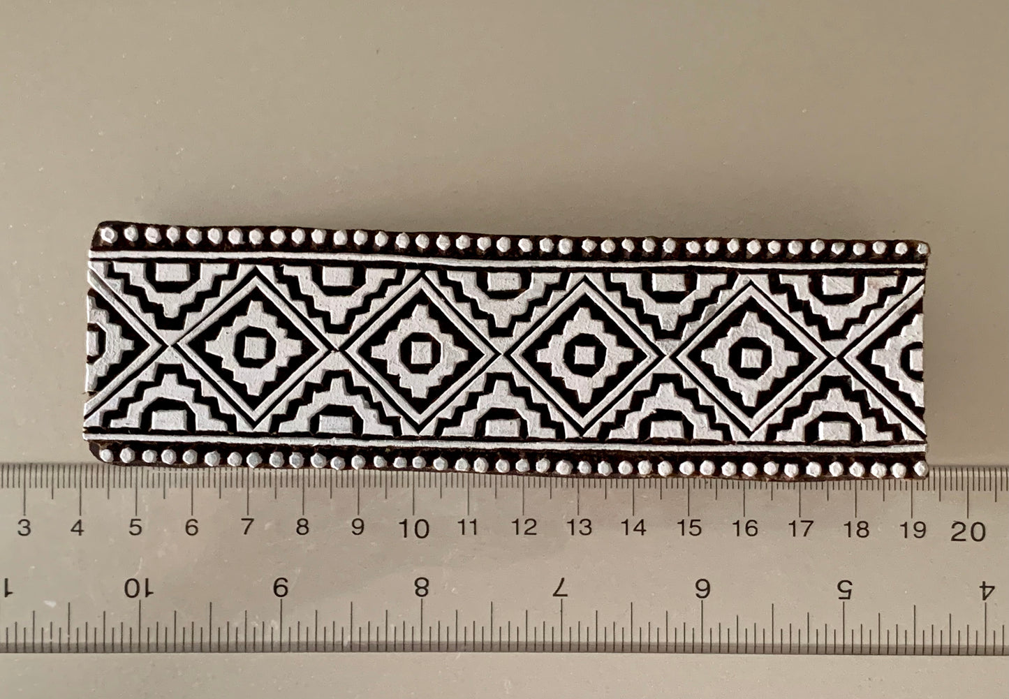 Geometric Border Stamp for Pottery/Soaps/Printing